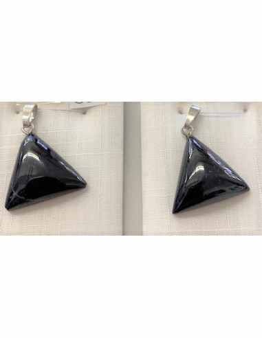 Azurite triangle pendentif