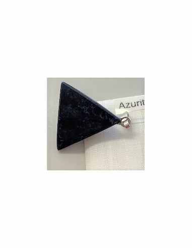 Azurite triangle pendentif