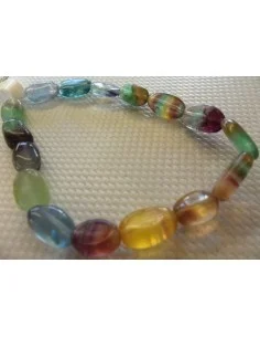 Fluorite jaune en bracelet