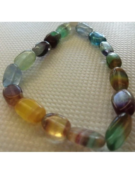 Fluorite jaune en bracelet Fluorite jaune en bracelet