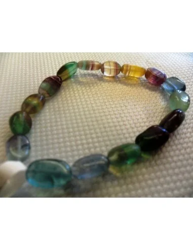 Fluorite jaune en bracelet
