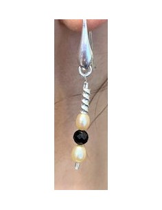 Spinelle noire, perles boucles 2