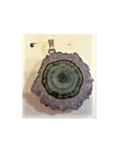 Amethyste cactus en pendentif