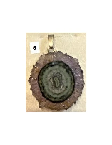 Amethyste cactus en pendentif