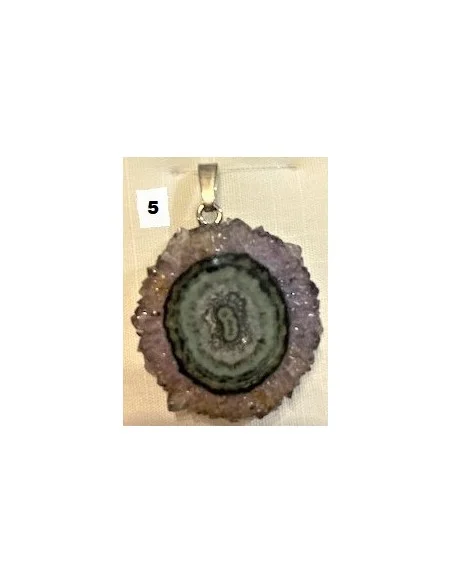 Amethyste cactus en pendentif