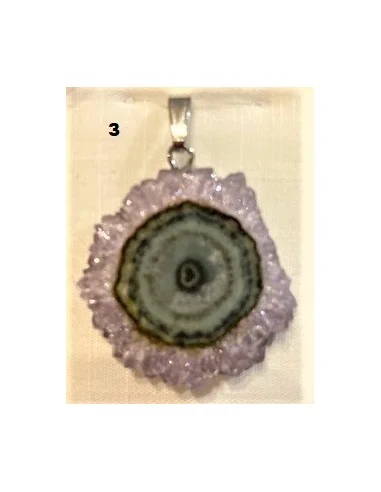 Amethyste cactus en pendentif
