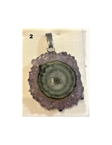 Amethyste cactus en pendentif