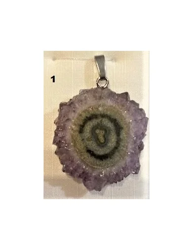 Amethyste cactus en pendentif