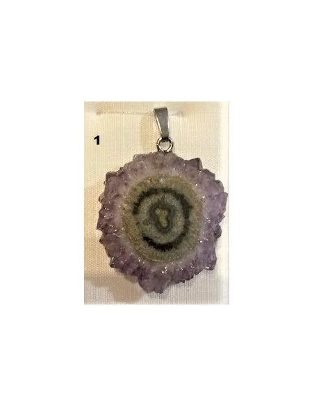Amethyste cactus en pendentif