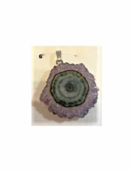 Amethyste cactus en pendentif