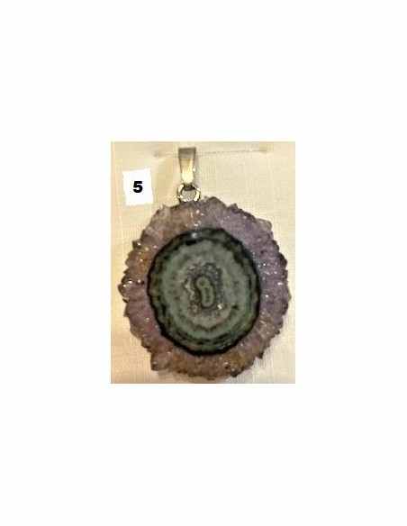 Amethyste cactus en pendentif