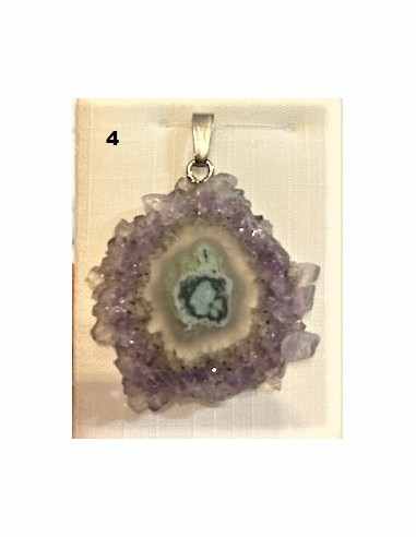 Amethyste cactus en pendentif