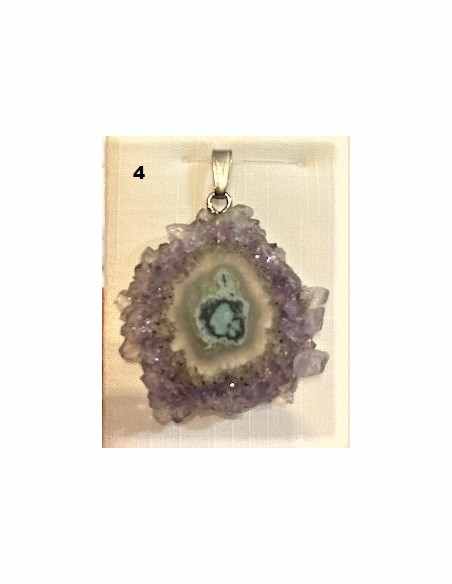 Amethyste cactus en pendentif