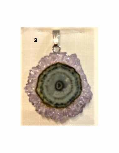 Amethyste cactus en pendentif
