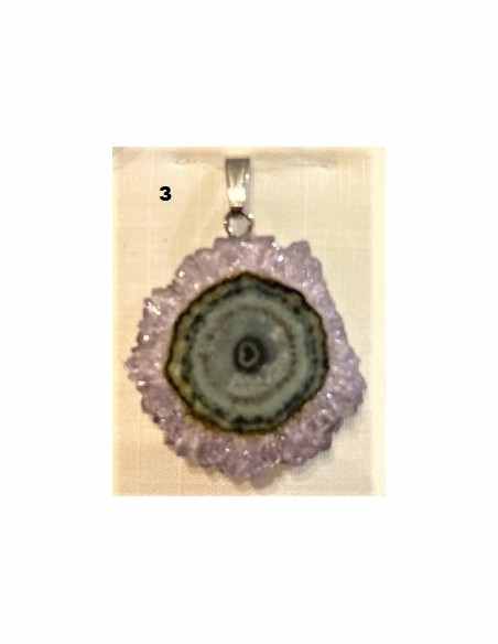 Amethyste cactus en pendentif