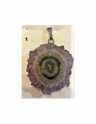 Amethyste cactus en pendentif