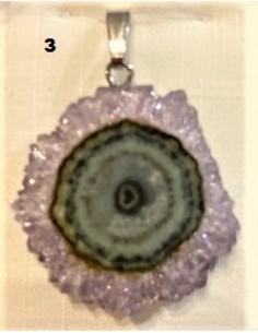 Amethyste cactus en pendentif
