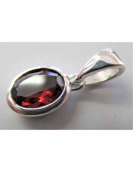Grenat pendentif argent Grenat pendentif argent