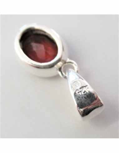 Grenat pendentif argent