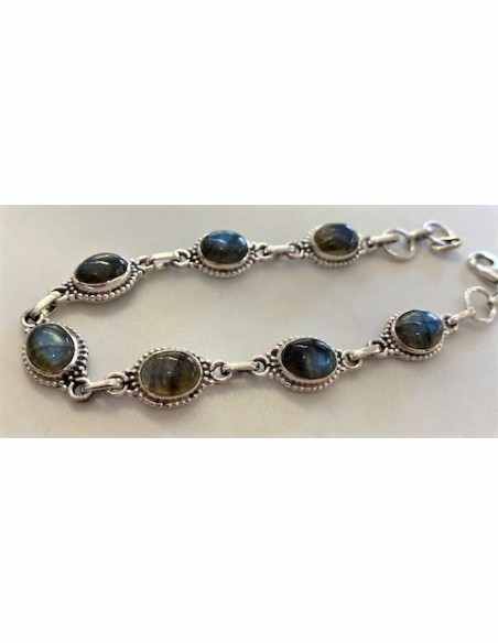 Bracelet labradorite argent Bracelet labradorite argent