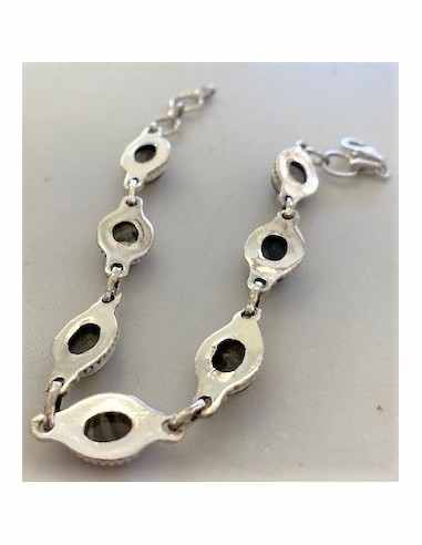 Bracelet labradorite argent