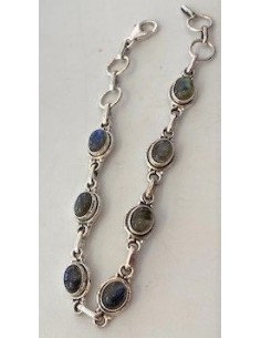 Bracelet labradorite argent