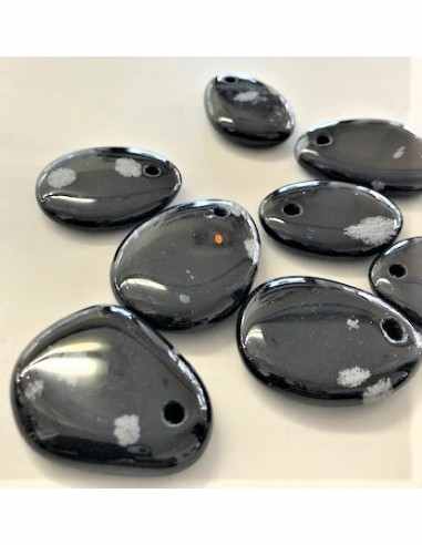 Obsidienne mouchette pendentif