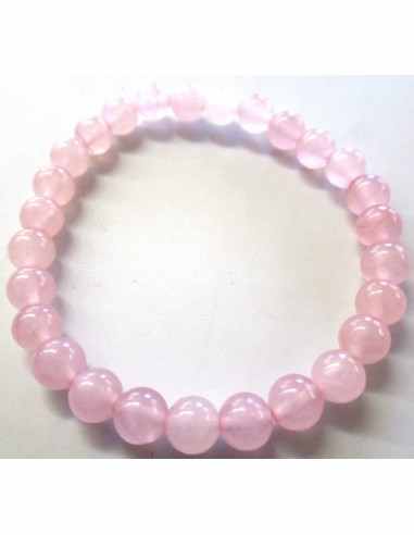 Quartz rose bracelet 8mm