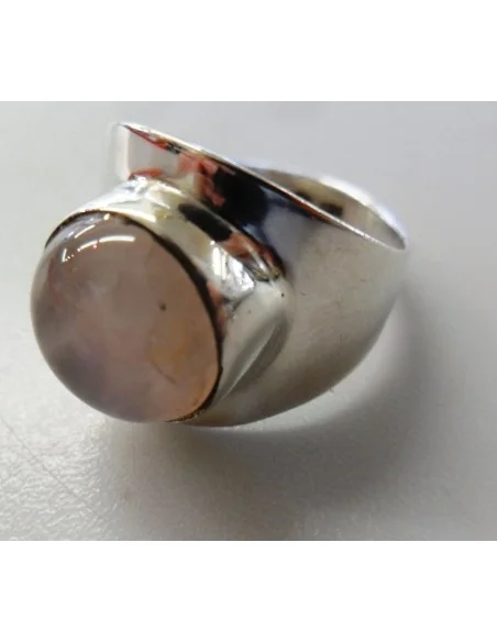 Quartz rose bague argent Quartz rose bague argent