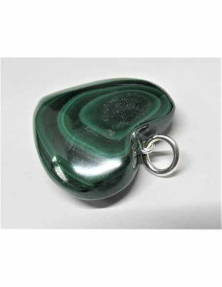 Pendentif coeur Malachite 12 à 20mm Pendentif coeur Malachite 12 à 20mm