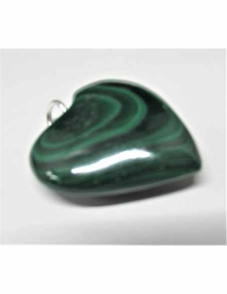 Pendentif coeur Malachite 12 à 20mm Pendentif coeur Malachite 12 à 20mm