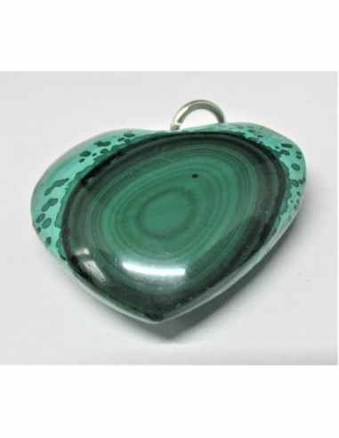 Pendentif coeur Malachite 12 à 20mm