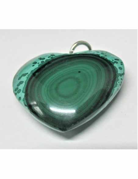 Pendentif coeur Malachite 12 à 20mm Pendentif coeur Malachite 12 à 20mm