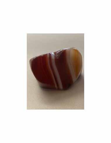 Bague coeur agates