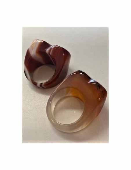Bague coeur agates Bague coeur agates