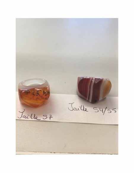 Bague coeur agates Bague coeur agates