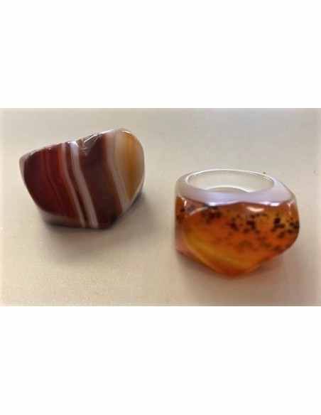 Bague coeur agates Bague coeur agates