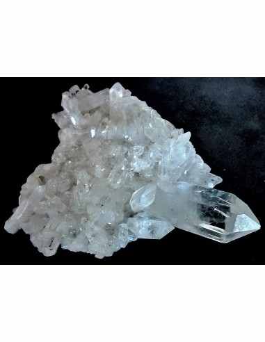 Amas cristallins geode quartz