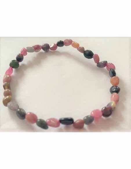 Bracelet tourmalines couleurs