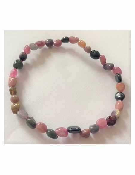 Bracelet tourmalines couleurs