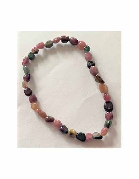 Bracelet tourmalines couleurs