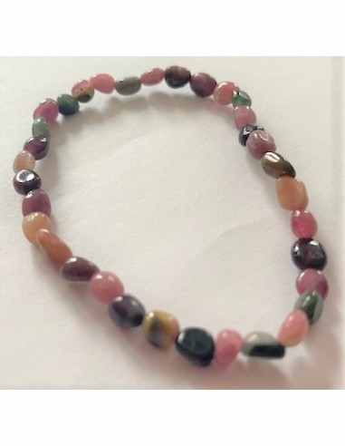 Bracelet tourmalines couleurs