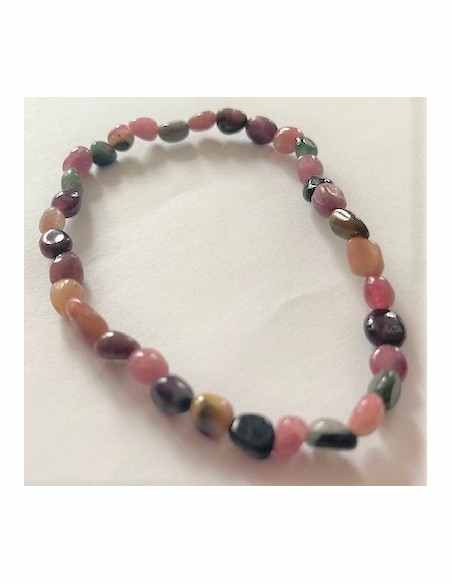 Bracelet tourmalines couleurs