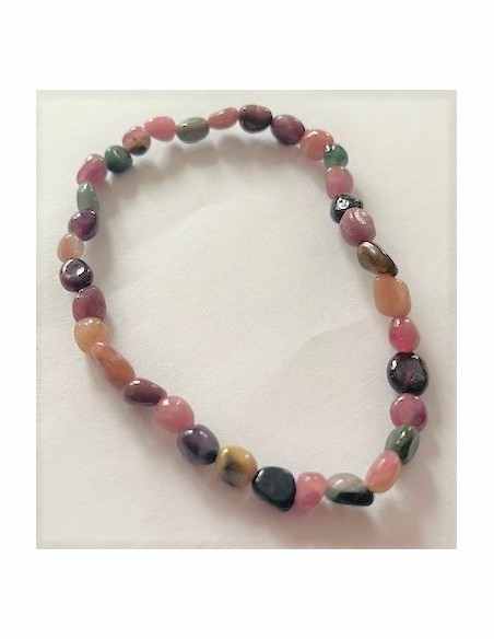 Bracelet tourmalines couleurs