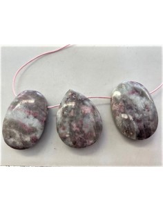 Pendentif Lepidolite avec tourmaline rose 2