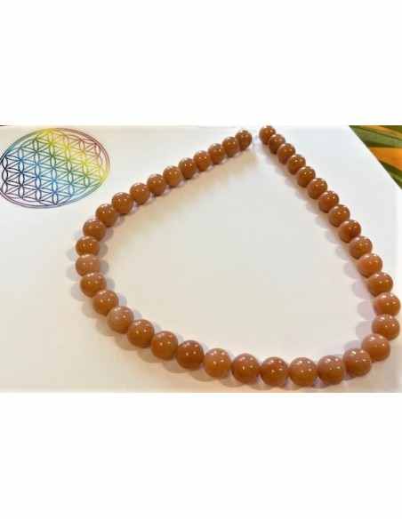 Collier pierre du soleil 10mm