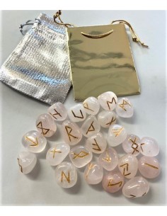 Runes divinatoires pierres grave or