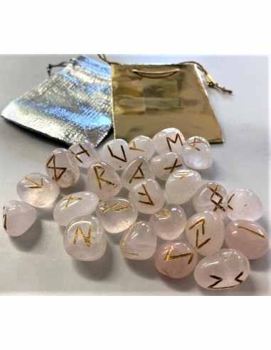 Runes divinatoires pierres grave or