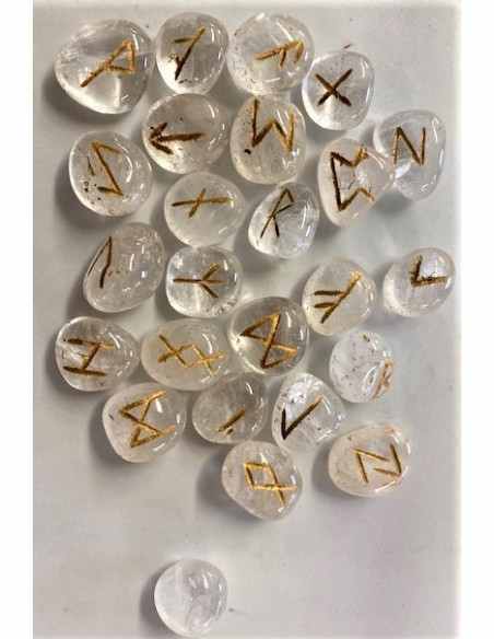 Runes divinatoires pierres grave or