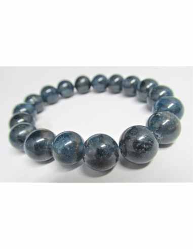 Bracelet Apatite bleue billes 8MM